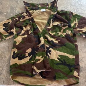 Camo themed jacket.